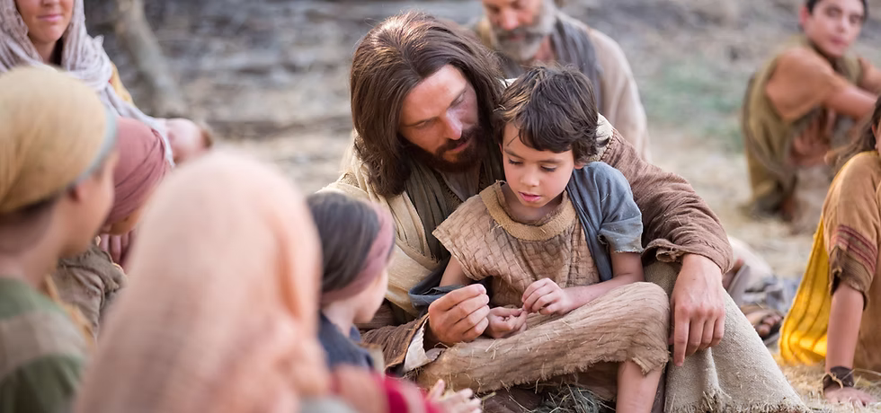 Jesus Christ with a child